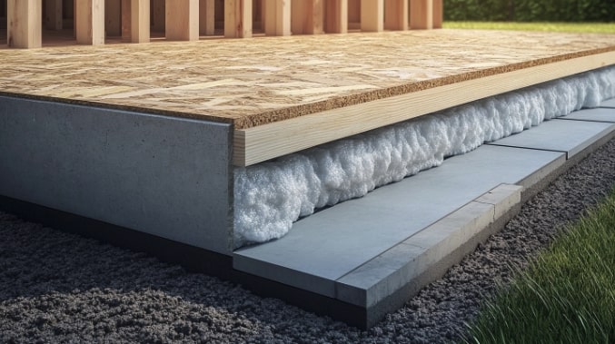 Exemple d'isolant pour plancher