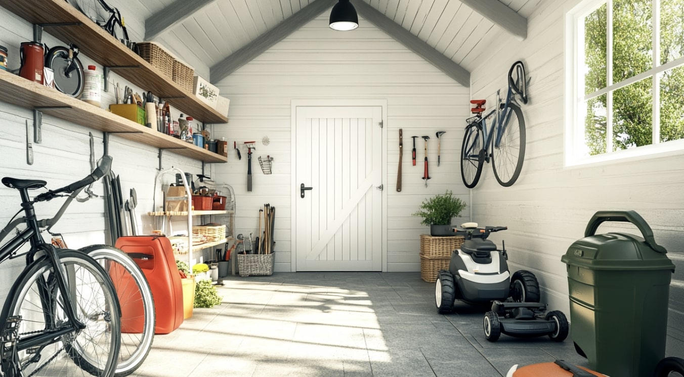 Intérieur d'un cabanon sans chaos